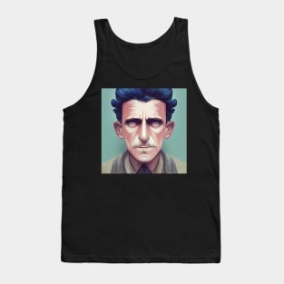 George Orwell portrait | Anime style Tank Top